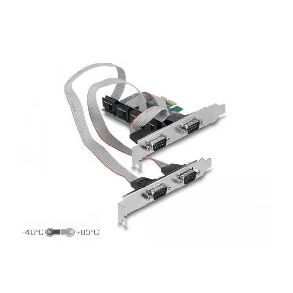 Delock - 90410 - PCI Express Karte zu 4x seriell RS-232, 
PCI Express V1.1