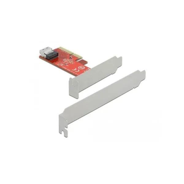 Delock - 90483 - PCI Express x4 card to 1 x internal SFF-8654 4i NVMe - low profile form factor