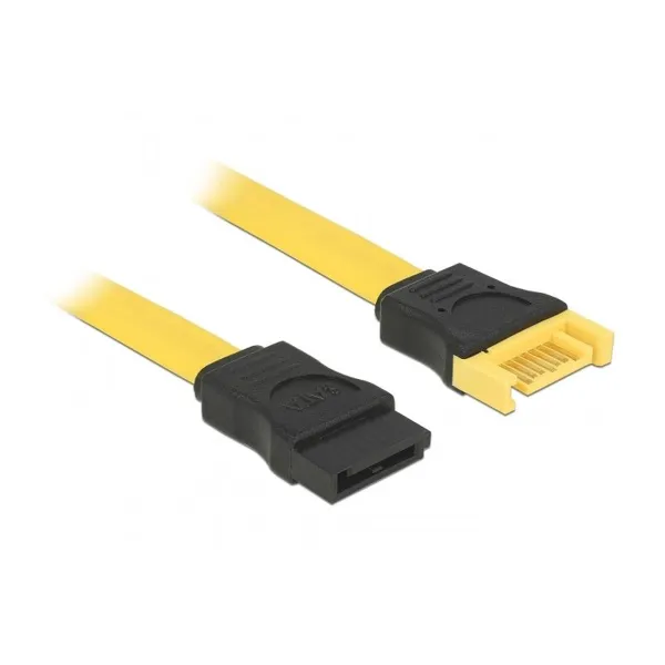 Delock - 83948 - SATA 6 Gb/s extension cable 10 cm yellow