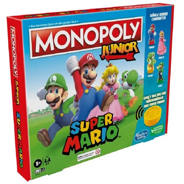 Hasbro Gaming - HASD1025 - Monopoly Junior Super Mario Edition, Brettspiel, ab 5 Jahren (DE-Ausgabe)