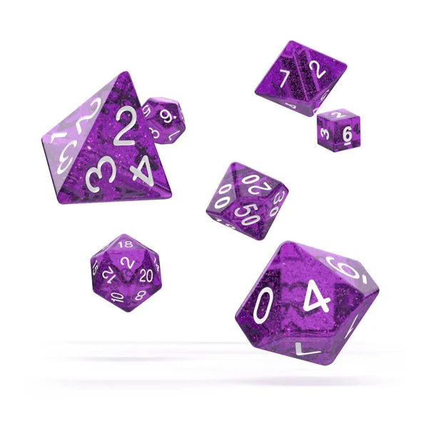 Oakie Doakie - ODD500021 - Dice Würfel RPG-Set Speckled - Lila (7)