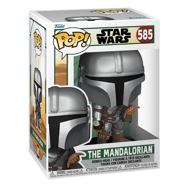 Funko - FK68654 - Star Wars The Book of Boba Fett POP! TV Vinyl Figure Mando w/pouch 9 cm