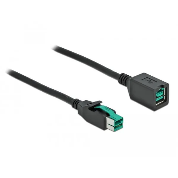 Delock - 85981 - PoweredUSB Verlängerungskabel 12 V 2 m