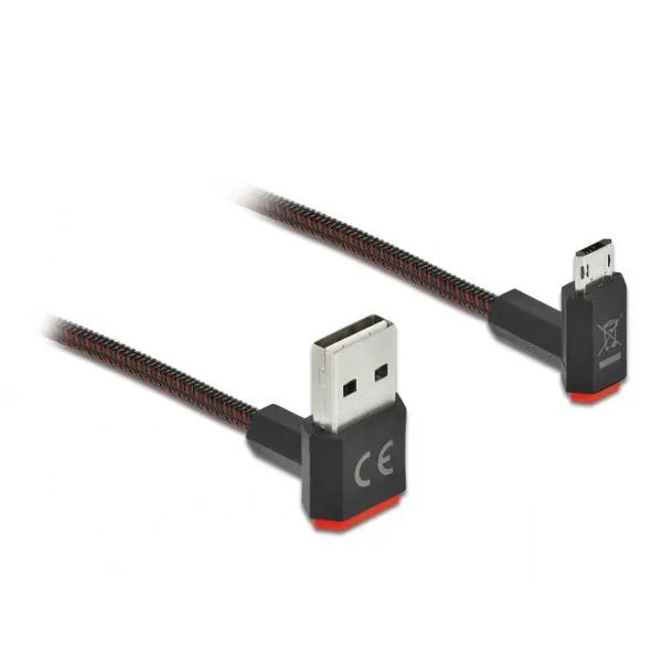 Delock - 85266 - EASY-USB 2.0 cable type A plug to EASY-USB type Micro-B plug angled
