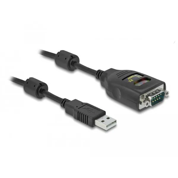 Delock - 64154 - Adapter USB 2.0 Typ-A zu Seriell RS-232 D-Sub 9 Pin 2,5 kV Galvanische Isolation 2 m