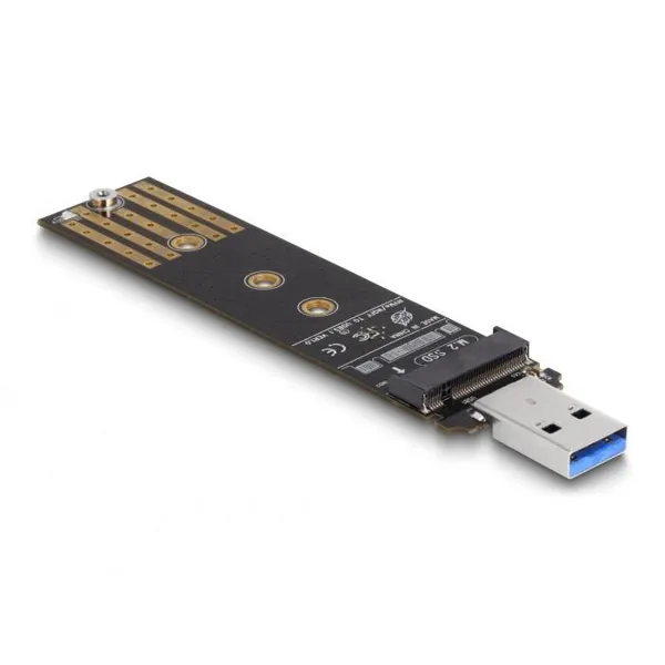 Delock - 64197 - Combo Konverter für M.2 NVMe PCIe oder SATA SSD mit USB 3.2 Gen 2