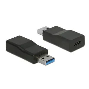 Delock - 65696 - Konverter USB 3.2 Gen 2 Typ-A Stecker > USB Type-C™ Buchse Aktiv schwarz