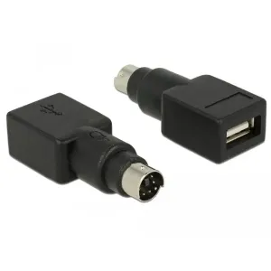 Delock - 65898 - Adapter PS/2 Stecker > USB Typ-A Buchse
