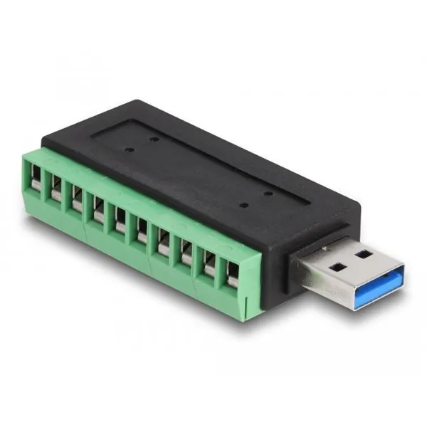 Delock - 66044 - USB 3.2 Gen 1 Type-A Male to Terminal Block Adapter