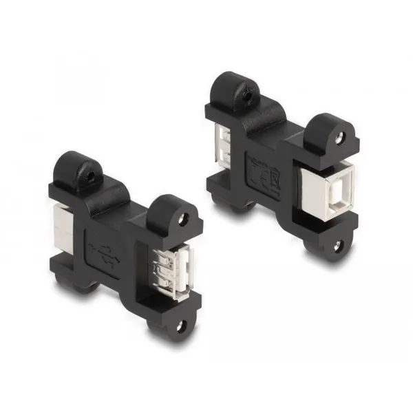 Delock - 66076 - USB 2.0 adapter type A socket to type B socket with screw connection