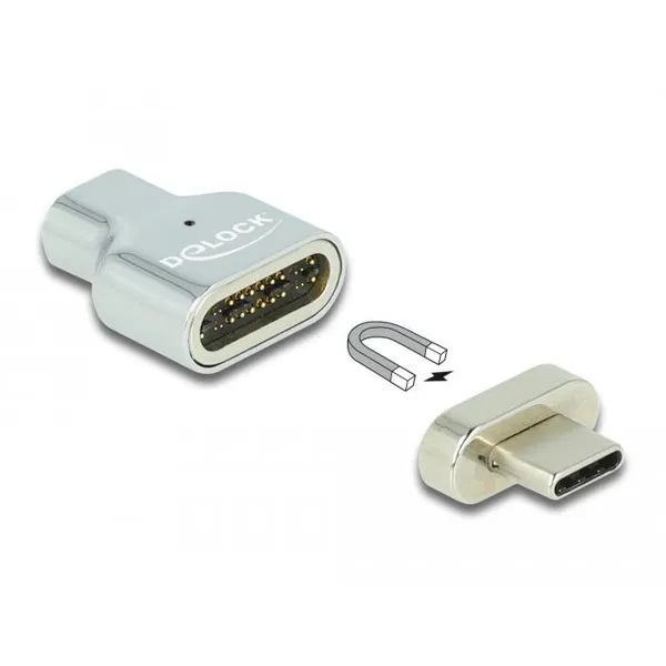Delock - 66433 - Delock Thunderbolt™ 3 / USB Type-C™ (DP Alt Mode) 8K 30 Hz Magnet Adapter Stecker zu Buchse