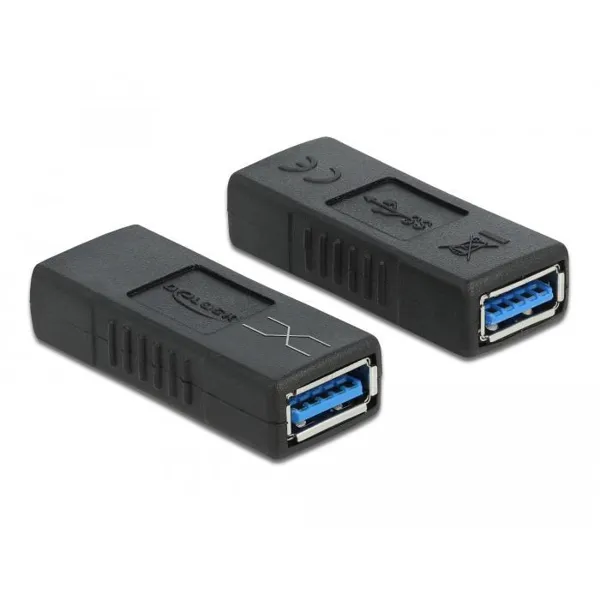 Delock - 66641 - USB 3.0 adapter type A socket to type A socket (crossed)