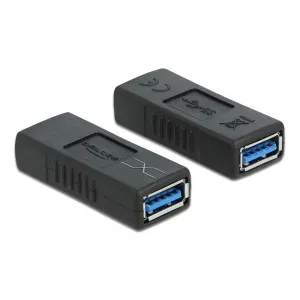 Delock - 66641 - USB 3.0 Adapter Typ-A Buchse zu Typ-A Buchse (gekreuzt)