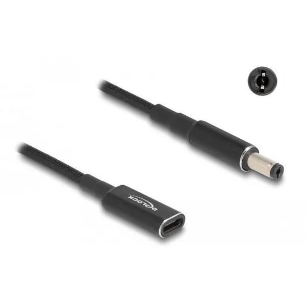 Delock - 60039 - Delock Adapterkabel für Notebook Ladekabel USB Type-C™ Buchse zu 5,5 x 2,1 mm Stecker 15 cm