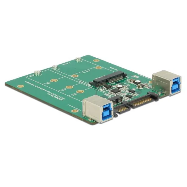 Delock - 62732 - Konverter SATA / USB 3.1 Typ-B Buchse > M.2 / mSATA Slot
