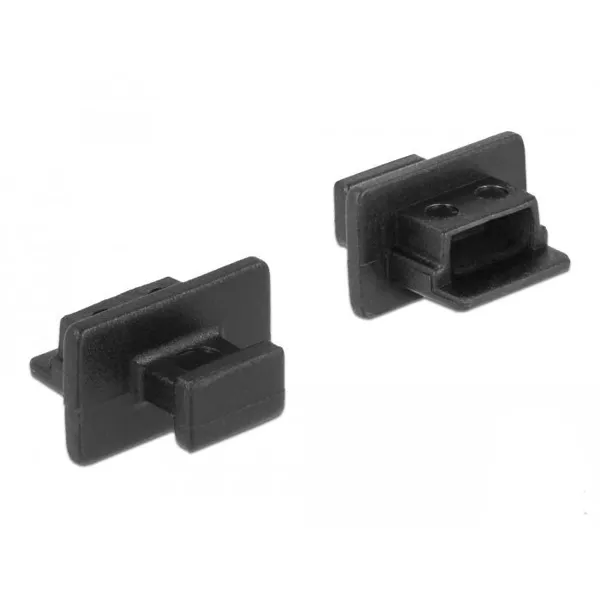 Delock - 64011 - Staubschutz für USB 2.0 Mini-B Buchse mit Griff 10 Stück schwarz