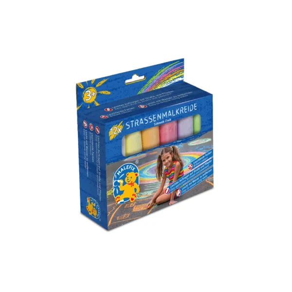 Malefix - 45020002 - PUSTEFIX MALEFIX  Strassenmalkreide 12er Packung
