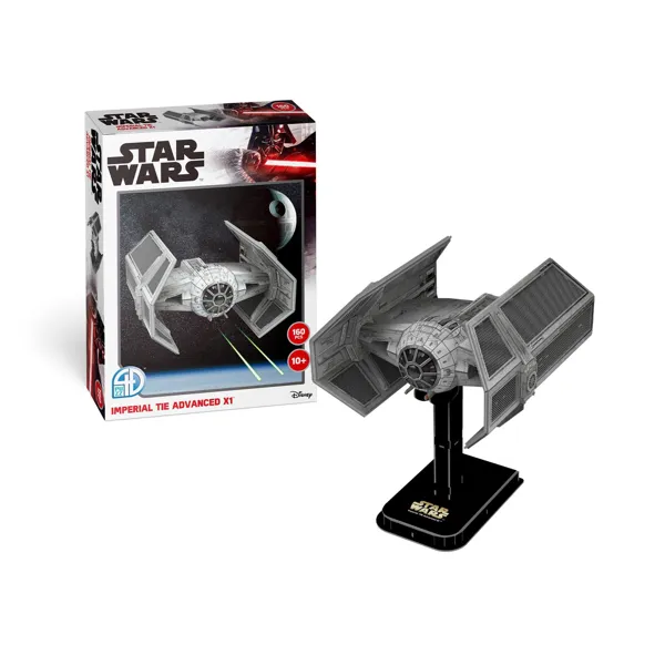 Revell - 00318 - 3D Kartonmodellbausatz, Star Wars Imperial TIE Advanced X, 160 Teile, ab 10 J.