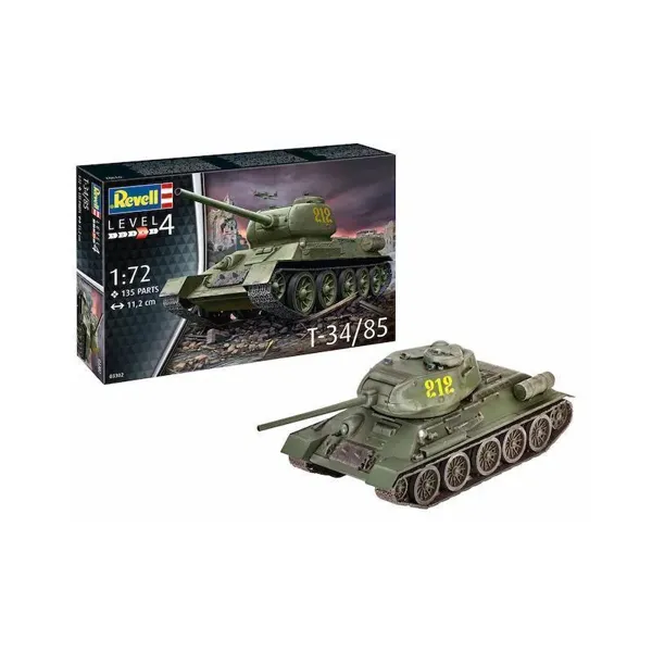 Revell - 03302 - Modellbausatz ,T-34/85