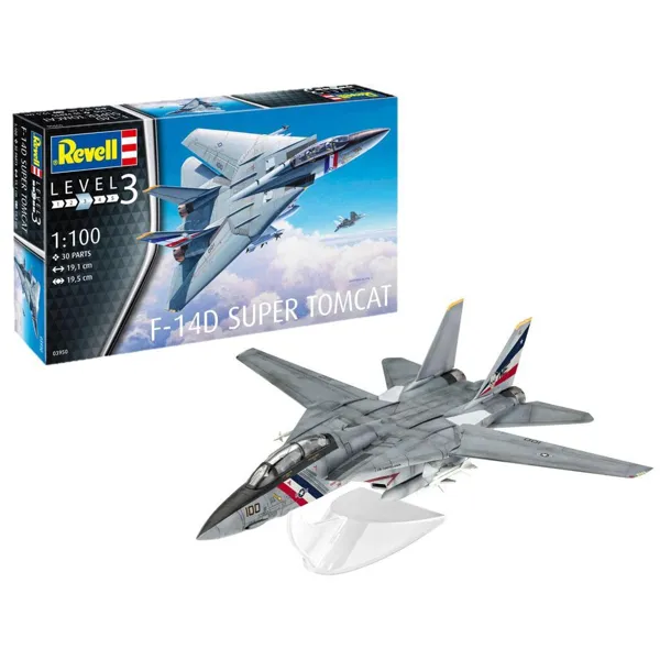Revell - 03950 - Modellbausatz , F-14D Super Tomcat, 30 Teile, ab 10 Jahren