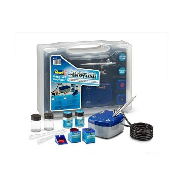 Revell - 39199 - Airbrush complete set for beginners, with compressor, from 15 years onwards
