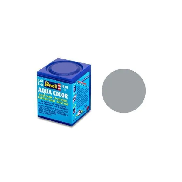 Revell - 36176 - Revell Color Hellgrau, matt, 18ml - Modellbau Farbe, ab 8 Jahre