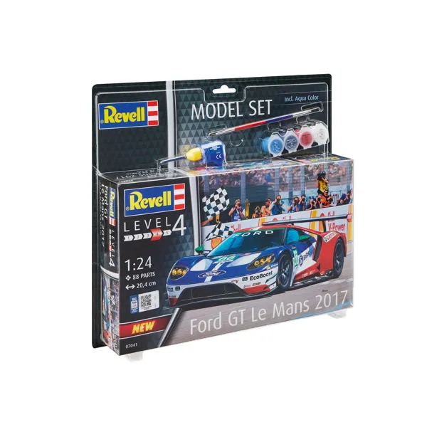Revell - 67041 - Modellbausatz mit Basiszubehör, Ford GT - Le Mans, 88 Teile, ab 12 Jahren