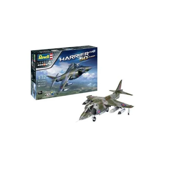 Revell - 05690 - Revell gift set Harrier GR.1, model kit with basic accessories, 116 parts, 12 years and up