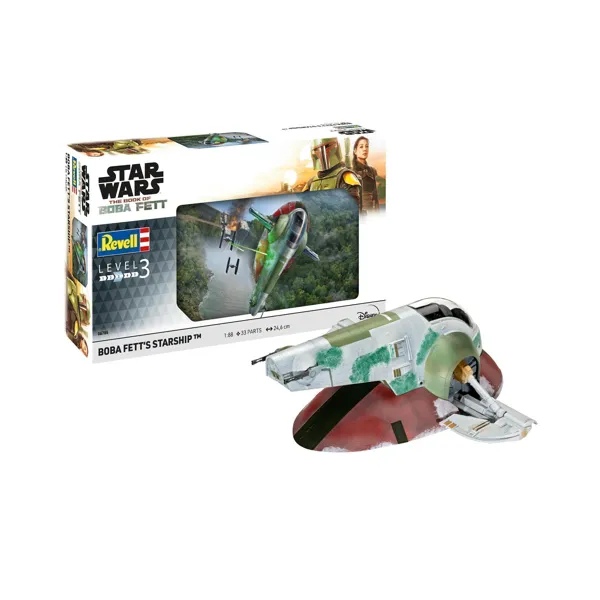 Revell - 06785 - Modellbausatz Star Wars, Boba Fett's Starship, 33 Teile, ab 10 Jahren