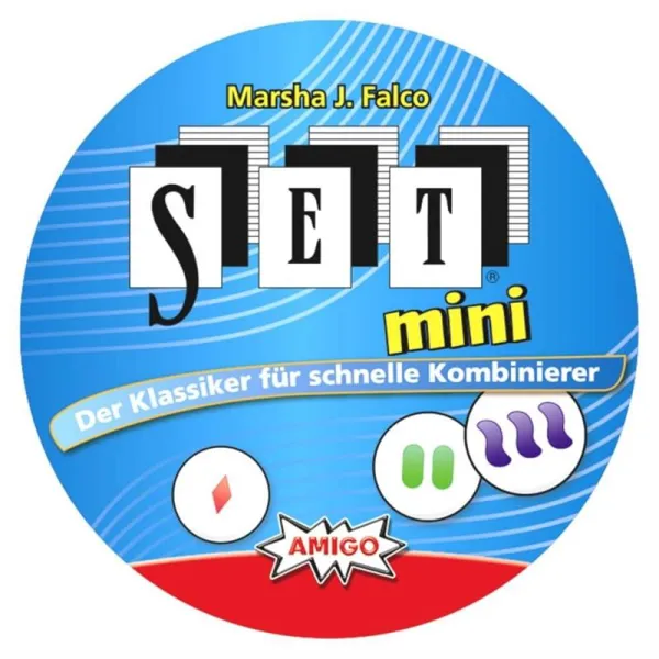 AMIGO Spiel + Freizeit GmbH - 01606 - SET mini, Kartenspiel, für 1-8 Spieler, ab 8 Jahren (DE-Ausgabe)