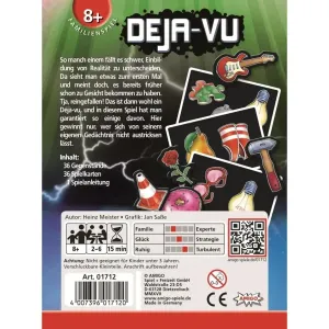AMIGO Spiel + Freizeit GmbH - 01712 - DEJA-VU, card game, for 2-6 players, from 8 years (DE edition)