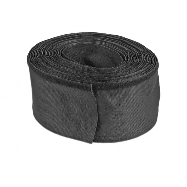 Delock - 19216 - Gewebeschlauch mit Klettverschluss hitzebeständig 10 m x 30 mm schwarz