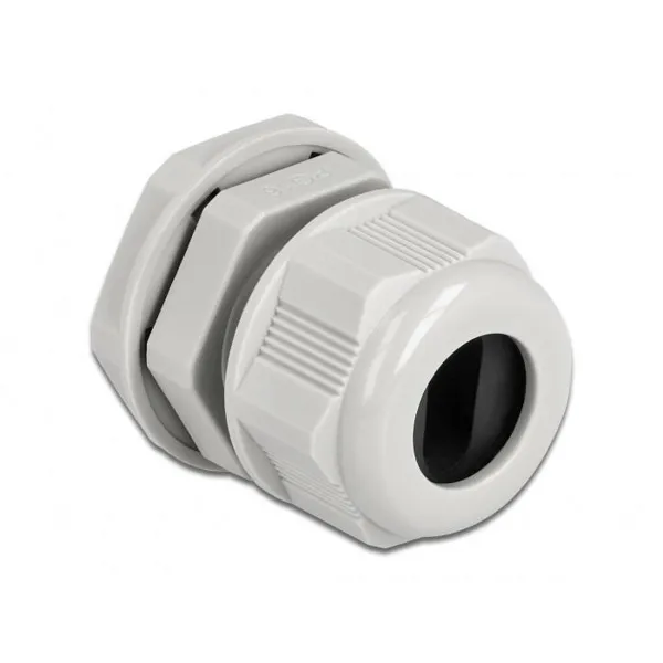 Delock - 60386 - Cable gland PG16 for flat cable grey 2 pieces