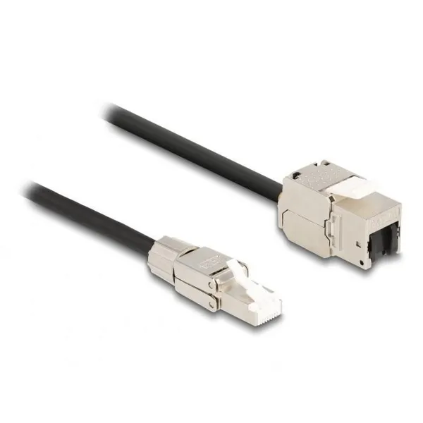 Delock - 87203 - Netzwerkkabel RJ45, S/FTP, 0.25m, black