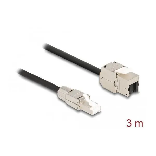 Delock - 87239 - Netzwerkkabel RJ45, S/FTP, 3m, schwarz