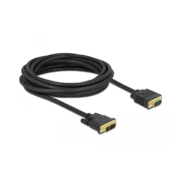Delock - 86751 - Cable DVI 12+5 male to VGA male 5 m