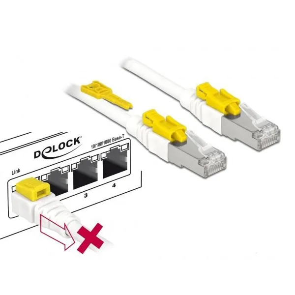 Delock - 85335 - Netzwerkkabel RJ45, S/FTP, 5m, weiß