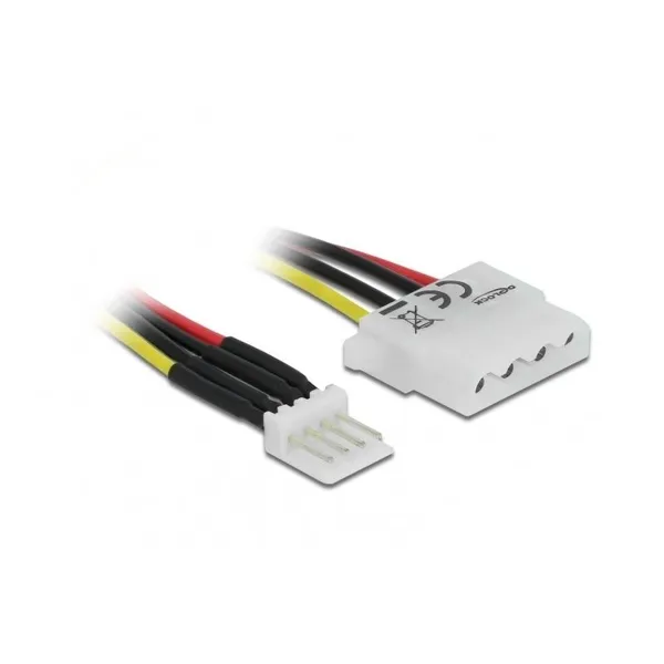 Delock - 85457 - Cable Power Floppy 4 Pin male to Molex 4 Pin female 30 cm