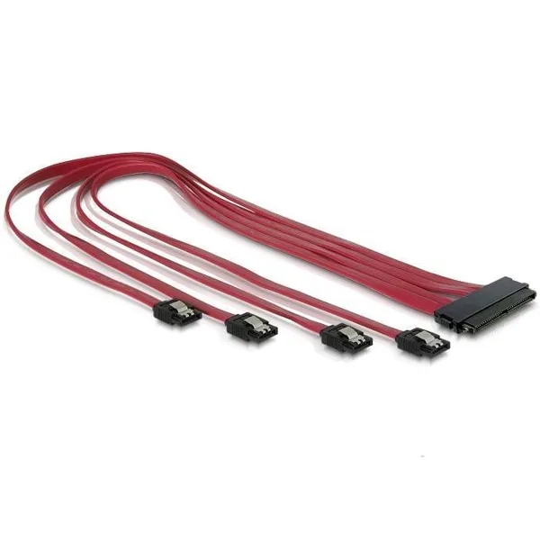 Delock - 83044 - Delock Kabel SAS SFF-8484 zu 4 x SATA 7 Pin 50 cm