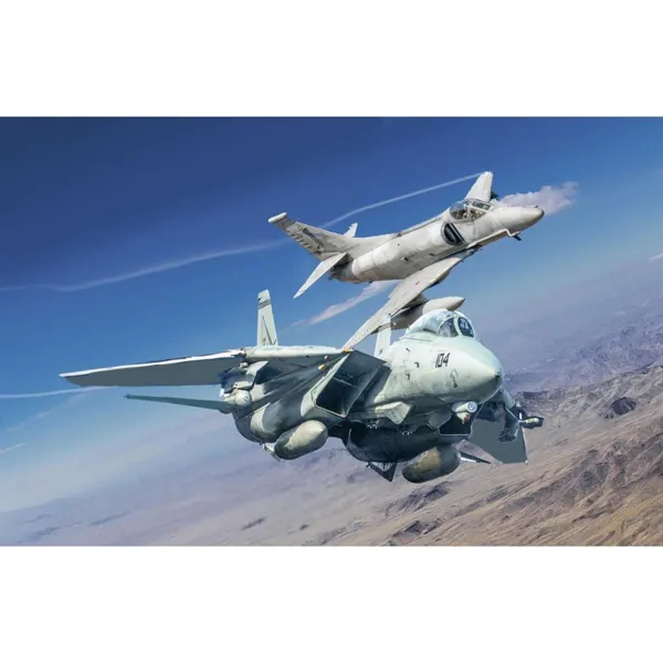 ITALERI - 510001422 - Modellbausatz,1:72 US NF F-14A vs A-4F