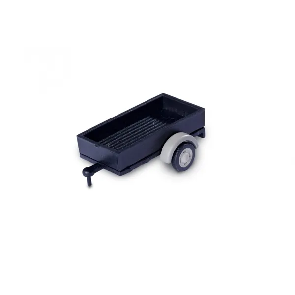 Carson - 500504155 - Modellbausatz,1:87 Pritschenanhänger m. Anhängerkuppl.