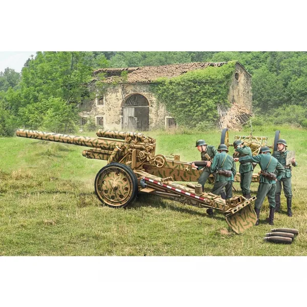 ITALERI - 510007082 - Modellbausatz,1:72 15cm FieldHowitzer/ 10,5cm FieldGun