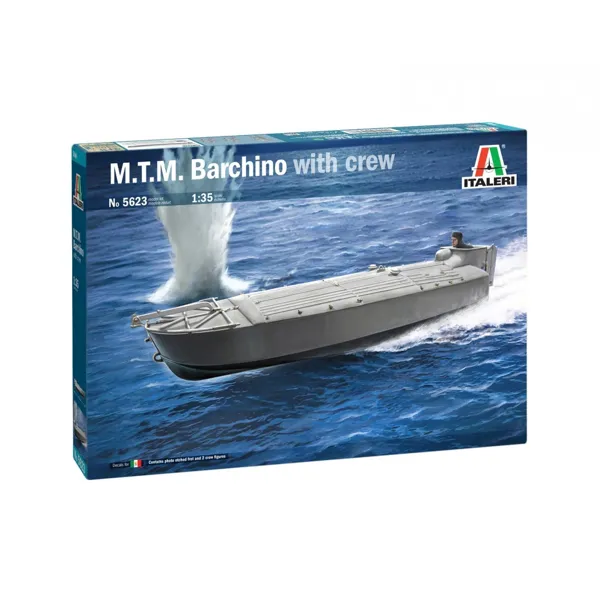 ITALERI - 510005623 - Modellbausatz,1:35 M.T.M. Barchino with crew