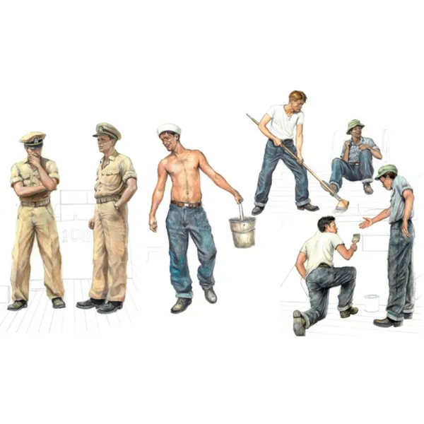 ITALERI - 510005618 - Modellbausatz,1:35 PT109 Crew