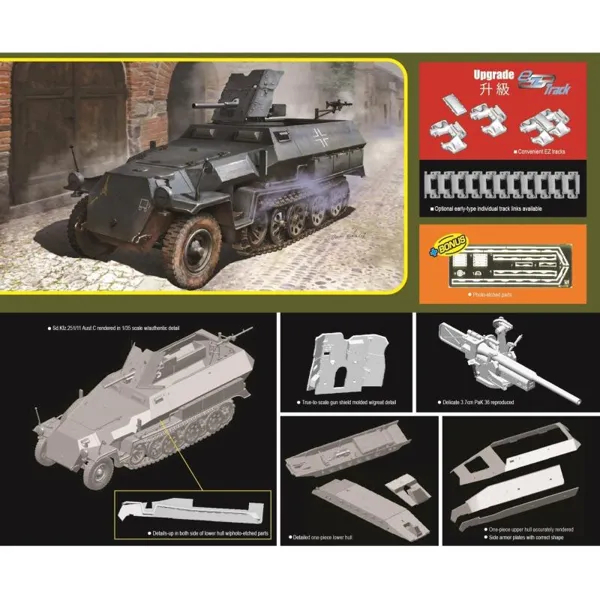 DRAGON - 540006983 - Modellbausatz,1:35 Sd.Kfz.251/10 Ausf.C