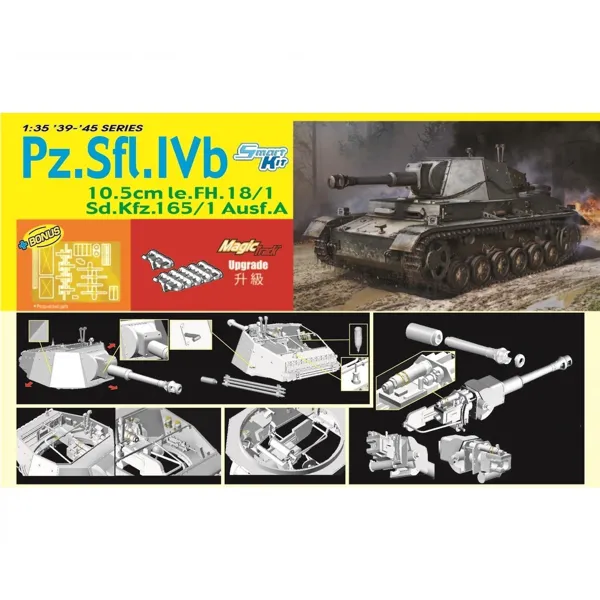 DRAGON - 540006982 - Modellbausatz,1:35 Sfl.IVb10.5cm le.FH18/1 Sd.Kfz165/1
