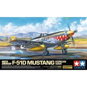 TAMIYA - 300060328 - Model Kit, 1:32 N.A. F-51D Mustang Korea