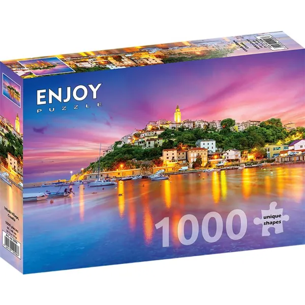 ENJOY Puzzle - ENJOY-2096 - Vrbnik Village, Croatia, jigsaw puzzle, 1000 pieces