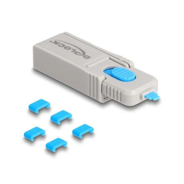 Delock - 20926 - USB Type-C port blocker set for USB Type-C sockets 5 pieces + locking tool