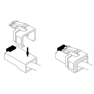 Delock - 86420 - RJ45 repair clip 16 pieces (2 pieces per colour)